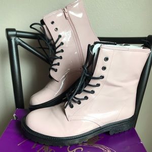 Princess Vera Wang Combat Boots Blush